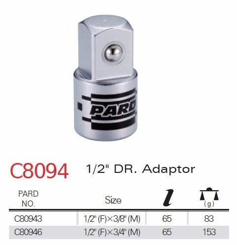 PARD 1/2" Drive Adaptor