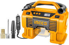 Ingco Lithium-Ion auto air compressor 20V 11 bar CACLI2002