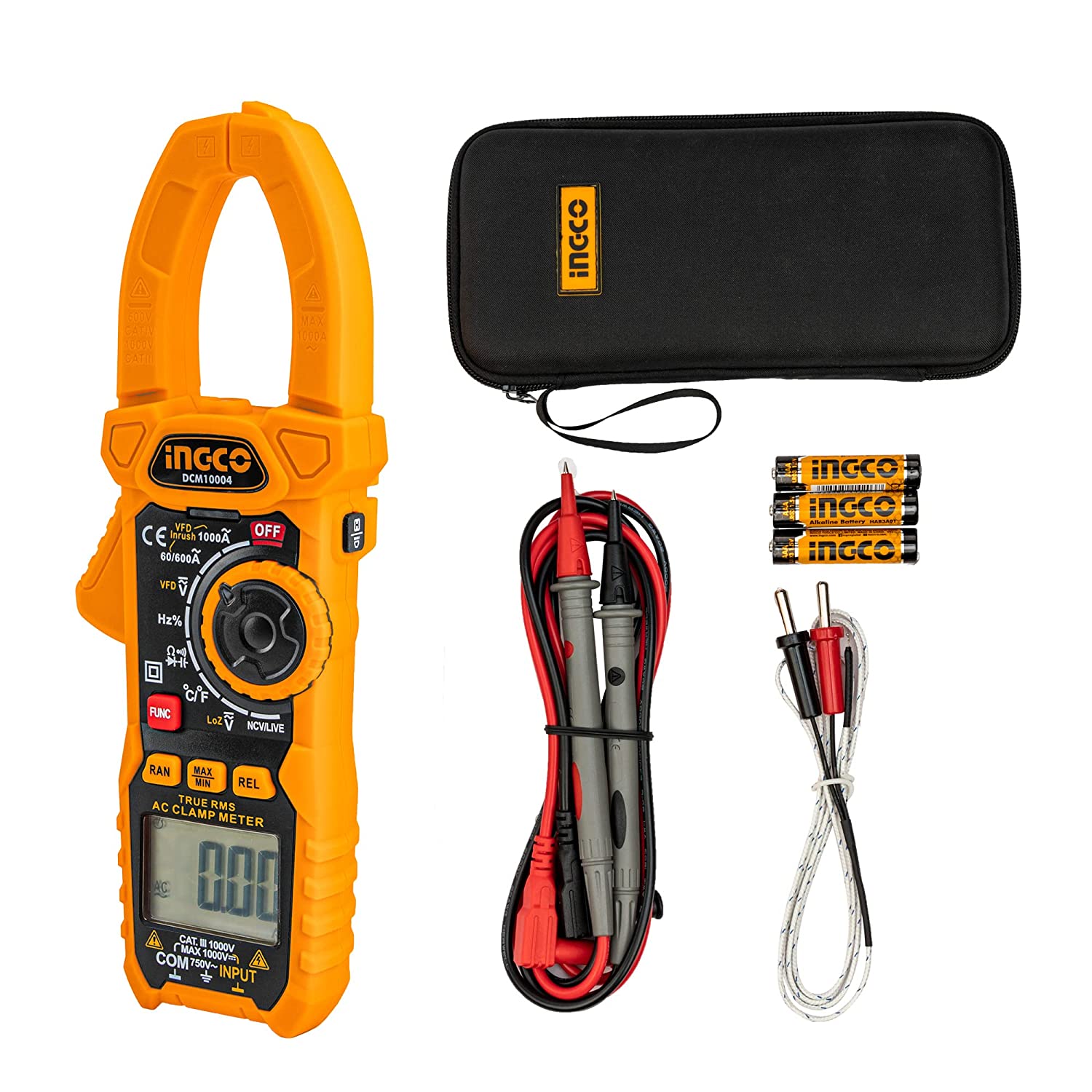 Ingco Digital AC clamp meter 6000 counts DCM10004