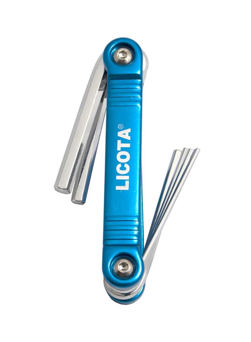 LICOTA MADE IN TAIWAN 7PCS FOLDING HEX KEY SET 1.5-6MM