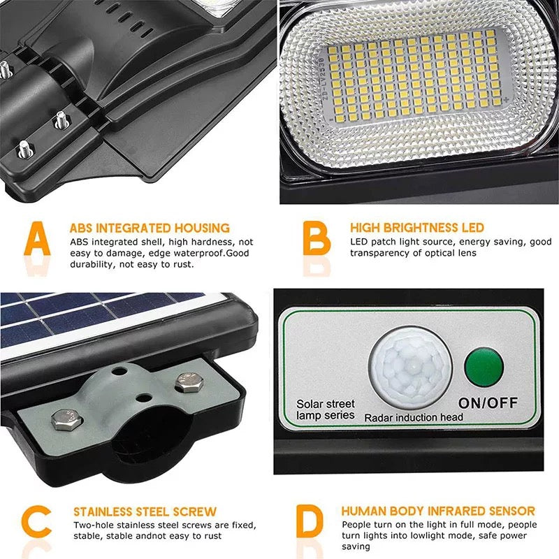 LED Solar Sensor Street Light Econo Series 120W