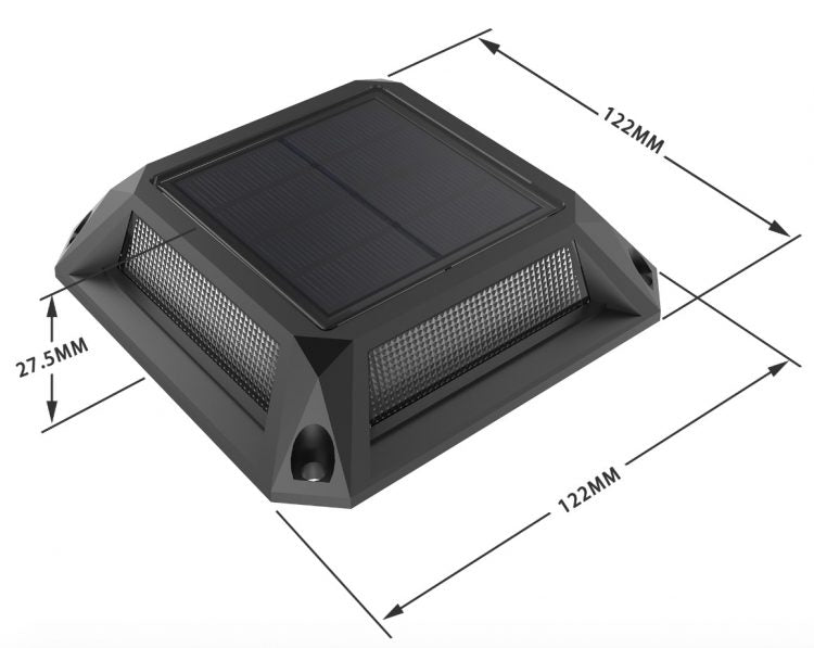 Solar DECK garden inground light complete accessories