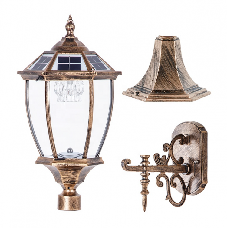 Solar vintage wall light