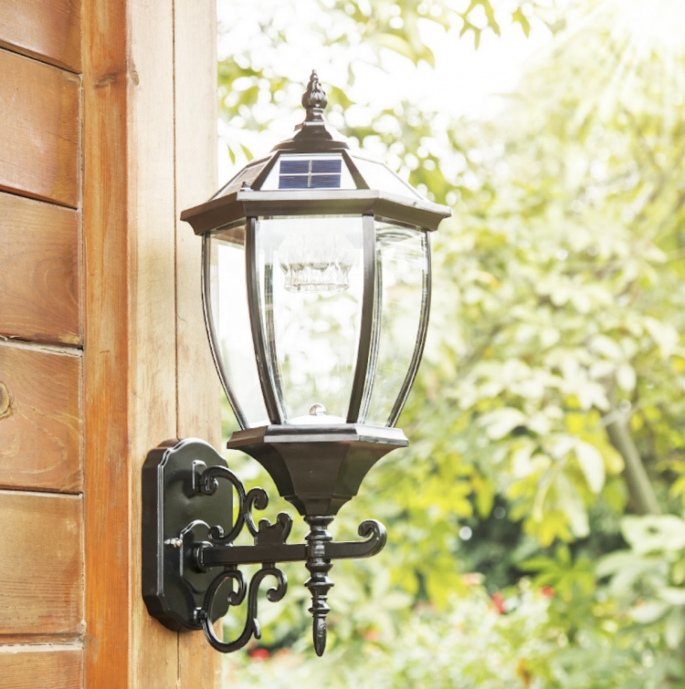 Solar vintage wall light