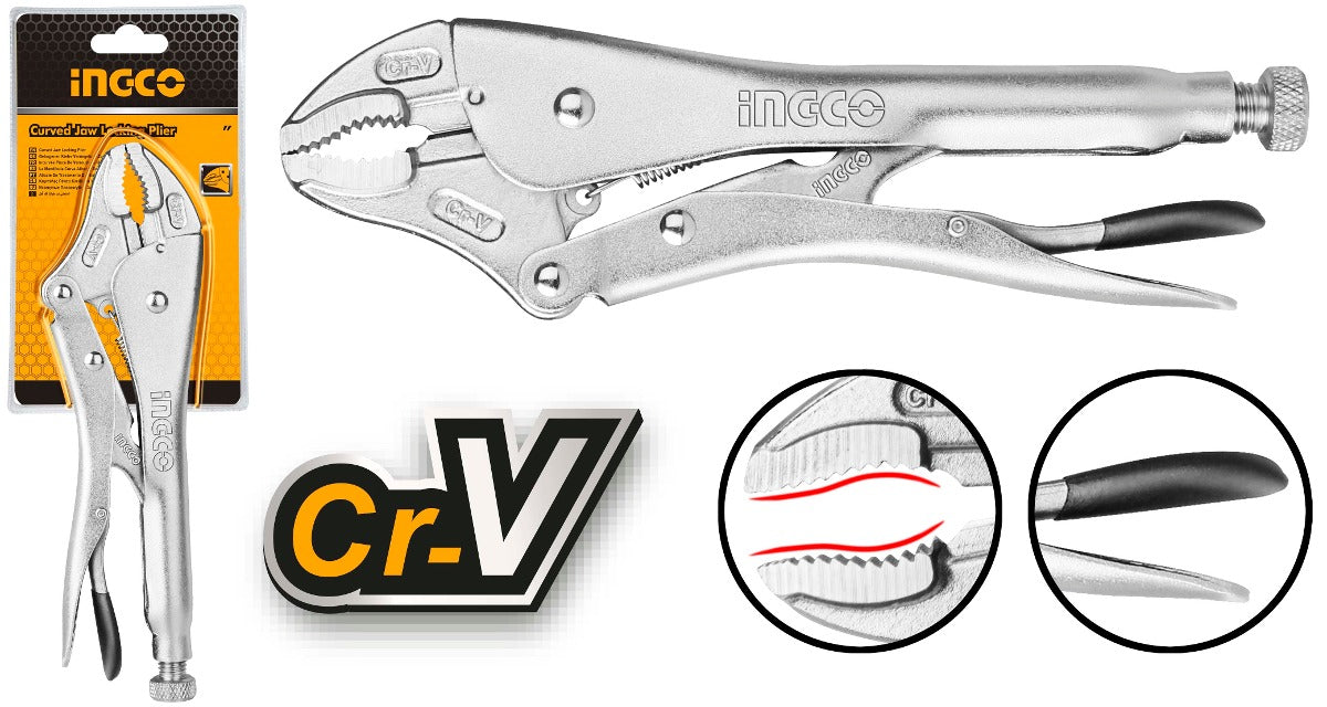 Ingco Curved jaw locking plier 10" HCJLW0110