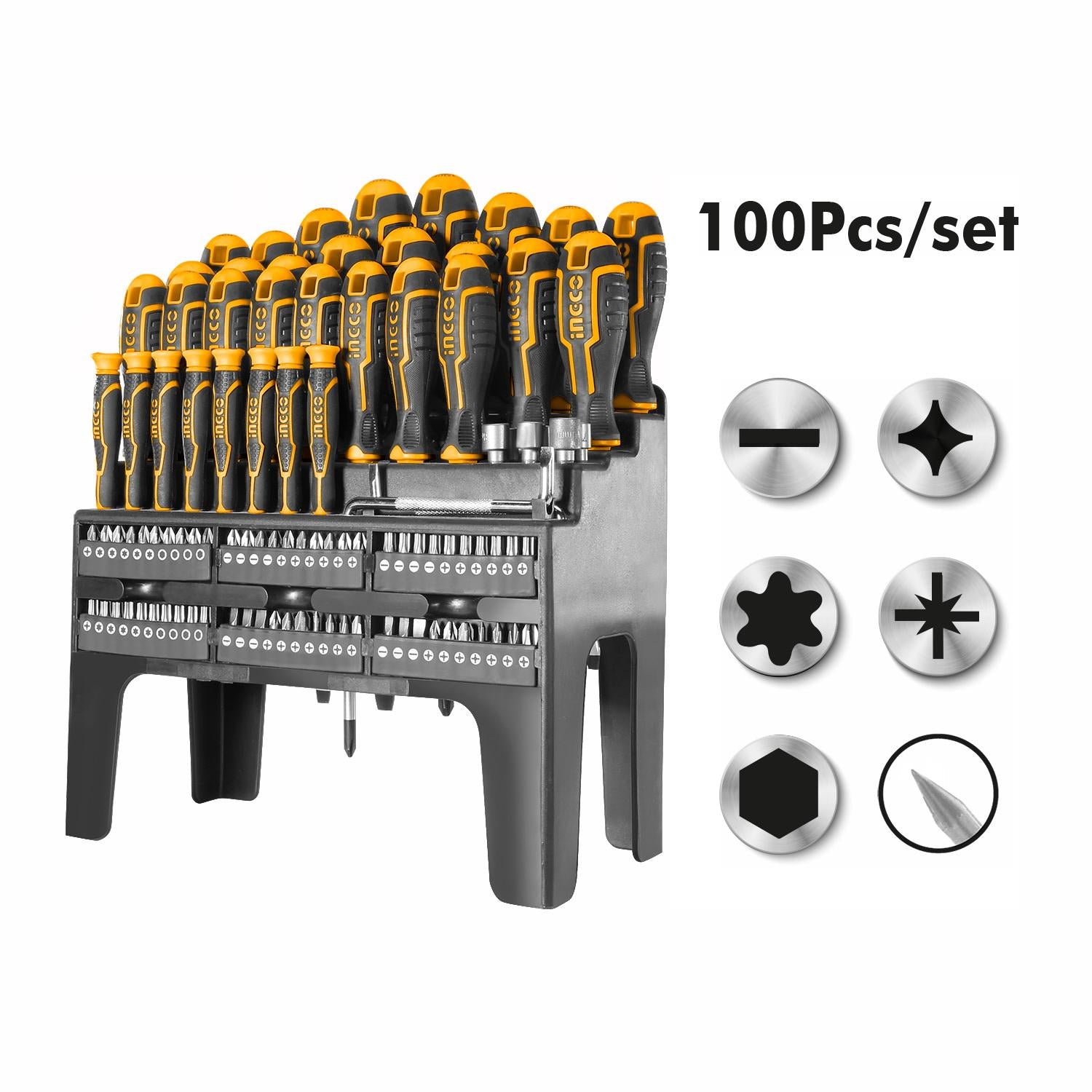 Ingco 100 pcs screwdriver  set HKSD10028