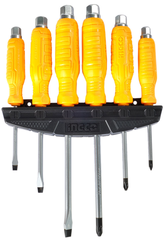 Ingco 6Pcs go-through screwdriver set HSGTDC180601