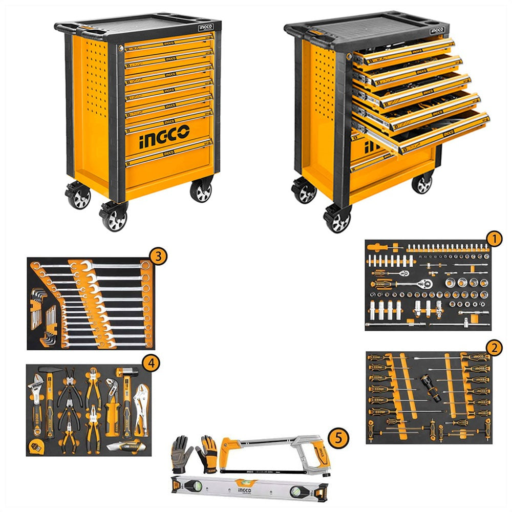 Ingco 162 Pcs Tool Chest Set HTCS271621