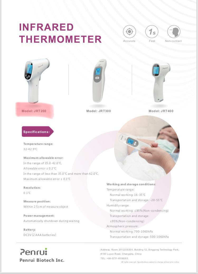 Penrui Infrared Body Thermometer JRT200