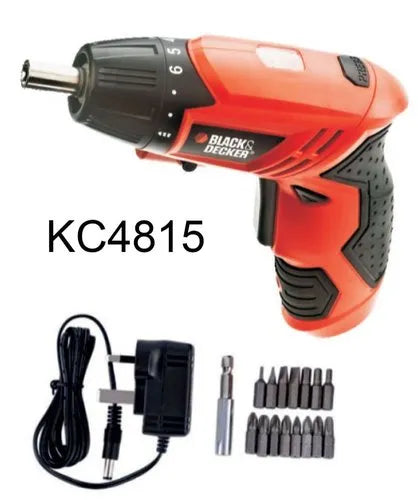 Black & Decker Cordless Screwdriver 4.8V Adjustable Handle