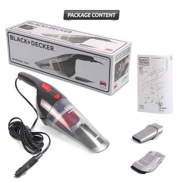 Black & Decker Car Vacuum Cleaner Dustbuster 12V 5M