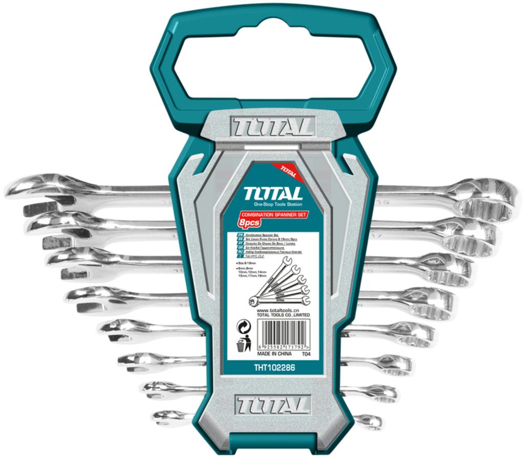 Total 8Pcs combination spanner set THT102286