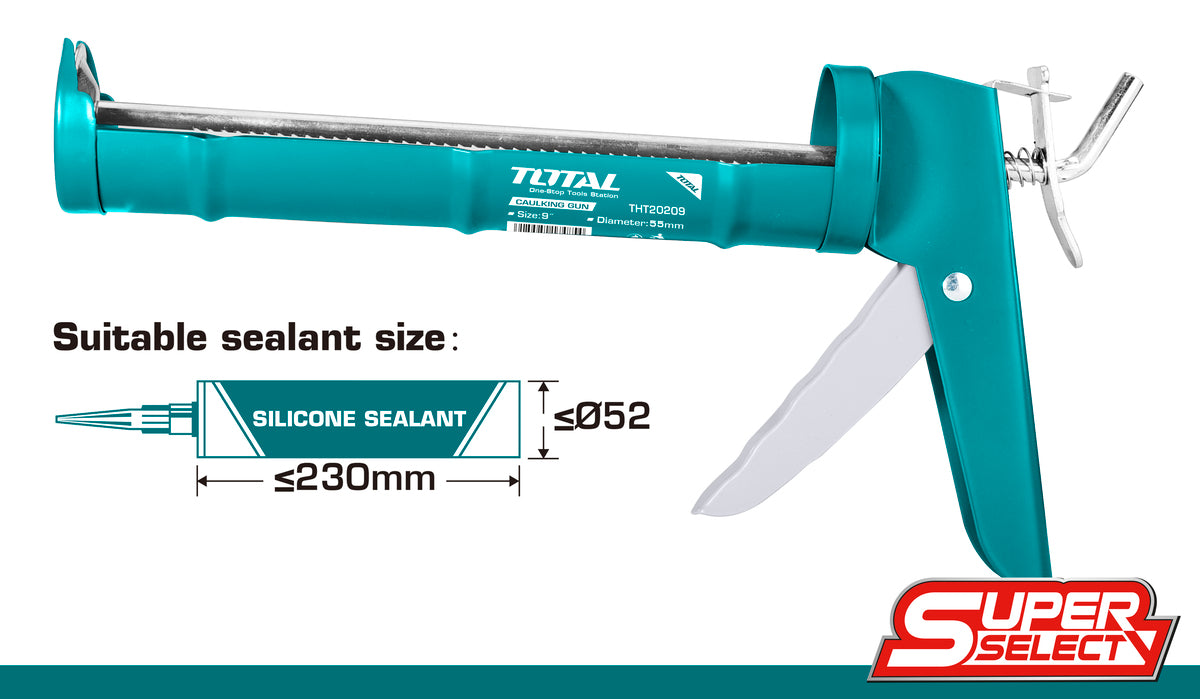 Total Caulking gun 9" 0.8mm THT20209