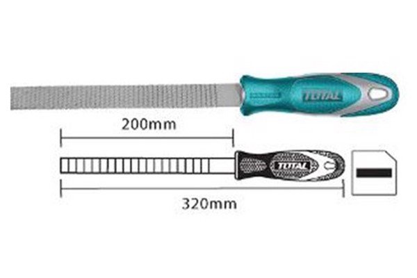 Total Flat wood file 200mm THT91586