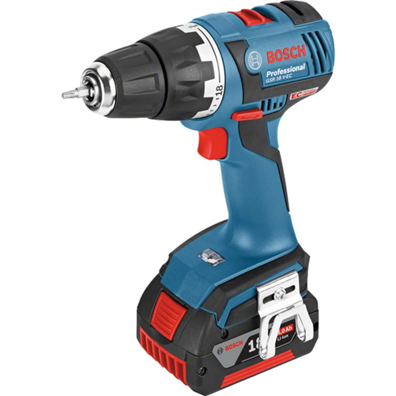 Bosch Cordless Driver Drill, 13mm, 18.0V, Brushless, Extra Battery Included, GSR18V-EC Professional